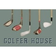 thumbnail image 3 of Reed, Tara 24x17 Black Modern Framed Museum Art Print Titled - Golf Days neutral landscape II-Golfer House, 3 of 5