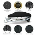 thumbnail image 5 of Waterproof Marine Cover, Heavy Duty Boat Cover Trailerable Fishing Ski Bass V-Hull Boats Protective Cover, 17-19ft, 5 of 9