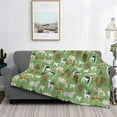 thumbnail image 2 of Yiaed Cows And Calves Print Blanket Throw Blanket Soft Cozy Flannel Blanket for Home Bed Sofa Couch Chair-80"x60", 2 of 6
