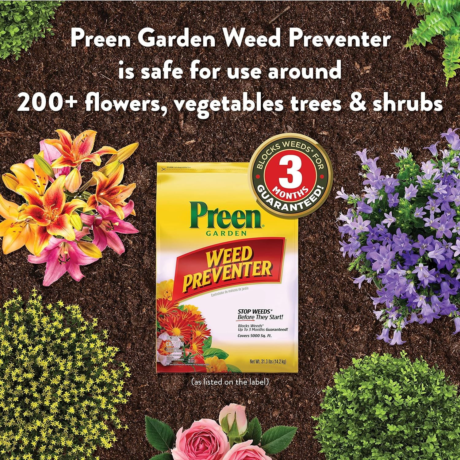 Preen 31.3 lb. Garden Weed Preventer