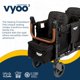 thumbnail image 4 of Keenz VYOO Stroller Wagon with Canopy - Foldable Design for Easy Storage, 5 Seating Positions for Kids, Enhanced Child Safety, All-Terrain Mobility, 2-Passengers, Black, 4 of 5