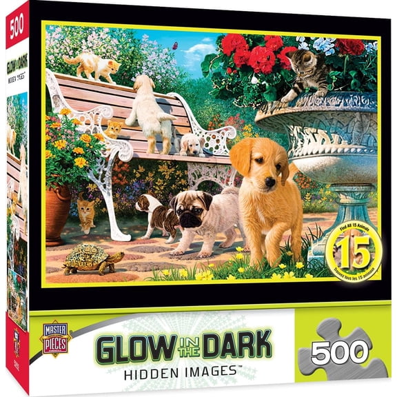 MasterPieces 500 Piece Glow in the Dark Puzzle - Afternoon at the Park