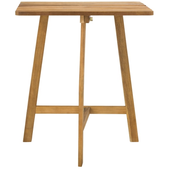 SAFAVIEH Outdoor Collection Benton Balcony Table Teak