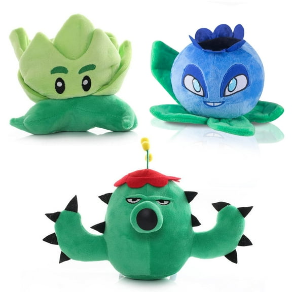 Plants VS. Zom^ Plush Toy, PVZ Stuffed Soft Doll Gift for Kids (Set of 3)
