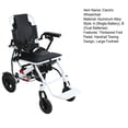 thumbnail image 5 of Eosunjian Lightweight Foldable Electric Wheelchair for Adult Senior with 500w Motors,Large Thickened Footrest,White(Dual Batteries), 5 of 11