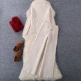 thumbnail image 4 of Guardurnaity Mujer primavera otoño Top moda suéter de punto pantalones casuales Color sólido conjunto de atuendo para la escuela de trabajo al aire libre conjuntos de ropa Blanco Guardurnaity AP015365-01, 4 of 6