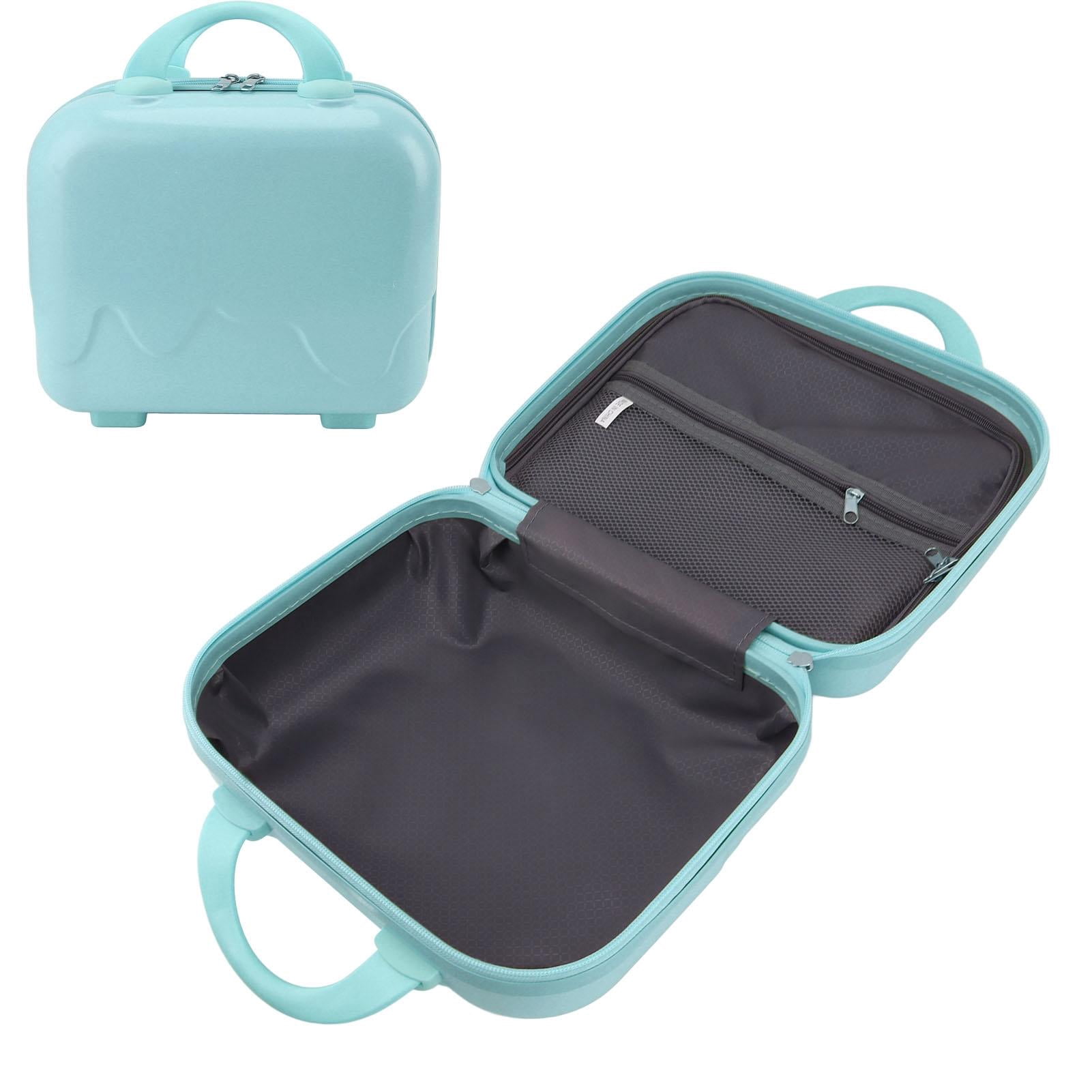 Yajisi 14" Blue Hard‑Shell Mini Carry‑On Luggage – Lightweight, Large Capacity, Anti‑Slip Feet, Durable ABS, Airline‑Approved