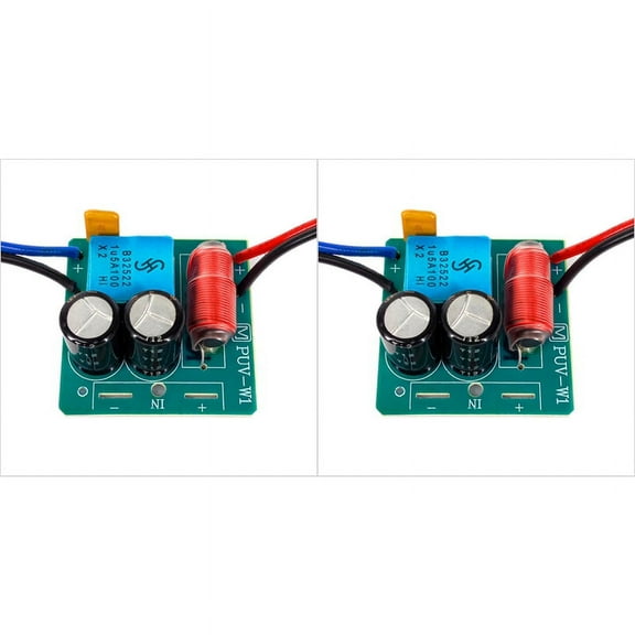 2X 60W 2 Way Audio Speaker Frequency Divider Treble 2 Unit Crossover Accessory