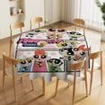 thumbnail image 5 of The Powerpuff Girls Round Tablecloth Print Decorative Table Cover Washable Table Cloths for Dining Party Picnic 50x50in, 5 of 8