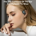 thumbnail image 5 of Open Ear Headphones Bluetooth Ear buds 80Hrs Playtime Wireless Earbuds with Earhooks IPX7 Waterproof Touch Control Air Conduction Sport Headsets Bluetooth 5.3 Earphones for Workout Running - Black, 5 of 7