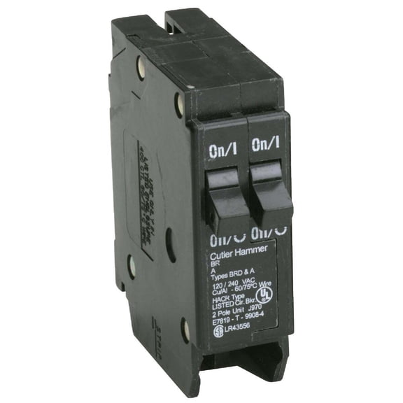Eaton Corporation Br3030 Single Pole Tandem Circuit Breaker, 120V, 2-30-Amp