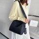 thumbnail image 5 of Sywqhk Bolsa De Mensajero De Nailon Para Mujer, Bolsa De Hombro De Color Sólido A La Moda (Negro) Sywqhk Para estrenar, 5 of 9