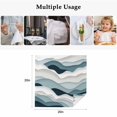 thumbnail image 4 of Blue Grey Ombre Cloth Napkins, Modern Geometric Moire Abstract Art Washable and Reusable Dinner Napkins Set of 8, Table Napkin for Kitchen Party Birthday Wedding Hotel Housewarming 20"x20", 4 of 8
