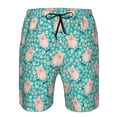 thumbnail image 3 of Fotbe Pig And Flower Trajes de Baño Estampados para Hombre, Shorts de Verano de Secado Rápido, Ropa de Playa, Bañadores-3X-Large, 3 of 6