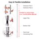 thumbnail image 2 of Yescom Static Spinning Dancing Pole Kit with Ballet Barre Double Bar Exercise Home Pub, 2 of 11