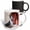Multicolor, variant on 3drose, Boston Terrier Dog, Window with Red Bars - Us32 Zmu0015 - Zandria Muench Beraldo, 11oz Two-tone Red Mug