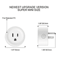 thumbnail image 7 of 4 Pack Smart Plugs Wi-Fi Outlet 4 Pack Work with Alexa/Google Home/Smart Life Timer ON/Off Plug Schedule Built-in App Mini Wireless Socket No Hub Required, 7 of 7