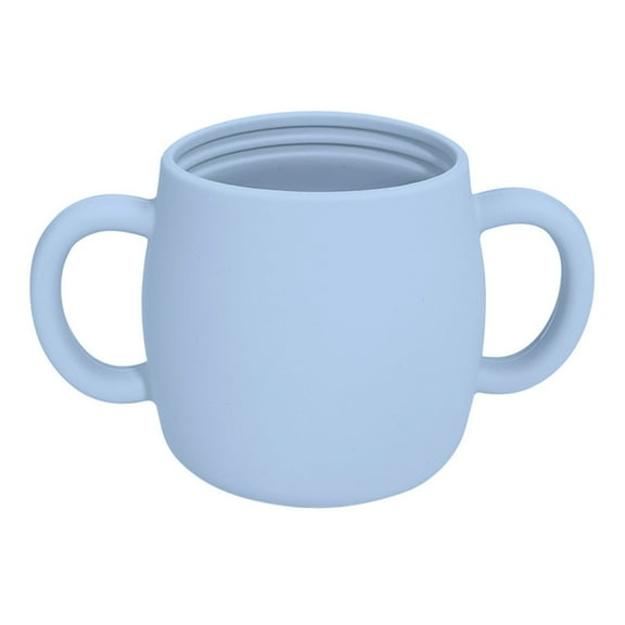 Silicone Preschool Cup - Baby Training Open Cup with Handle, suitable for children over 6 months old