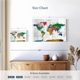thumbnail image 3 of Elephant Stock World Travel Map Push Pin Ii Wall Art - Map Canvas Canvas - 12" x 8", 3 of 4