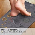 thumbnail image 5 of Lushsy Gym Colorful Flowers Kitchen Rug Mats, 17" x 47" & 17" x 29", Non-Slip, Set of 2, 5 of 6