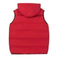 thumbnail image 2 of MADHERO Men's Lightweight Sleeveless Puffer Vest with Hood Water-Resistant Outdoor Vest Jacket Red Size XL, 2 of 6