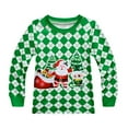 thumbnail image 4 of TIWEKE Pyjamas Rouges pour Fille, Ensemble de Noël pour Enfants Manches Longues Assorti Ensemble de Vacances Garçons Filles Enfants Pyjamas à Carreaux, Taille 10-12 Ans, 4 of 4
