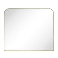 thumbnail image 4 of TEHOME Bhargava Contemporary 34x40'' Gold Arched Mirror Arch Large Metal Framed Mirror, 4 of 8