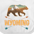thumbnail image 4 of Inktastic Wyoming Vacation Bear Silhouette Boys or Girls Baby Bib, 4 of 4