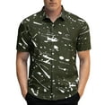 thumbnail image 2 of Afdoent Shirt For Men Male Short Sleeve Tropical Button Down Shirts Summer Beach Shirt Classic Fit Summer Tops, 2 of 3