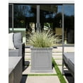 thumbnail image 6 of Veradek Brixton Cube 20" Plastic Planter - Gray, 6 of 11