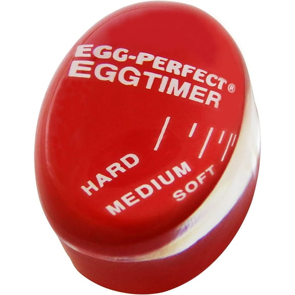 Norpro Compact Egg Perfect Egg Timer, Red, Changes Color When Done, Cutting Edge Products.