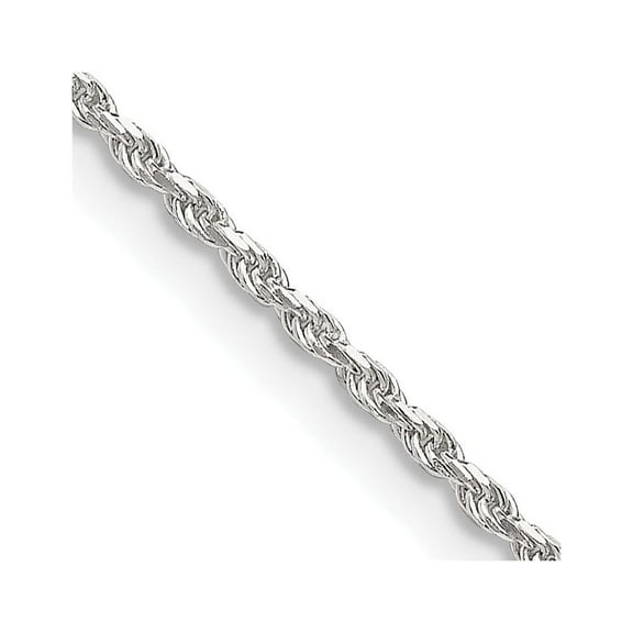 925 Sterling Silver Rope Chain Styles Necklace 1.5 mm Diamond-cut 16 inch