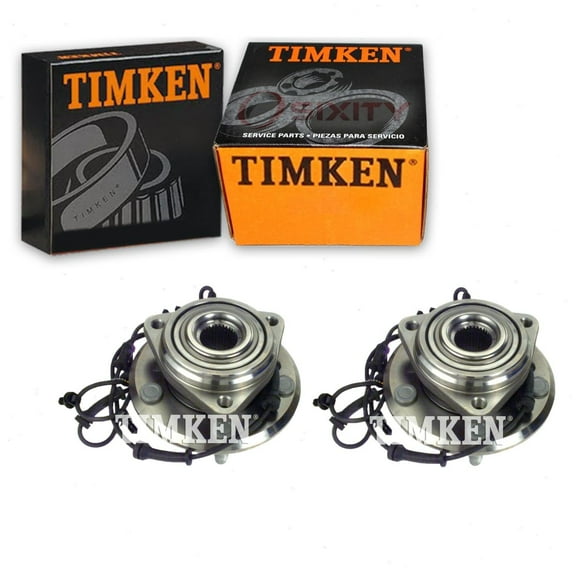 2 pc Timken Front Wheel Bearing Hub Assembly compatible with Jeep Wrangler JK 2018