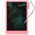 thumbnail image 1 of Tableta de escritura LCD CHAFEGY de 12,9" para niños, rosa, impermeable, 1 of 7