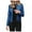 Blue, variant on Women Summer Tops Fashion Women Long Sleeve Open Front Short Cardigan Suit Jacket Coat Top Tunic plus Size Casual Shirt Blouses for Elegant Lace Compression T Shirt Back Long Sleeve Top Blue M