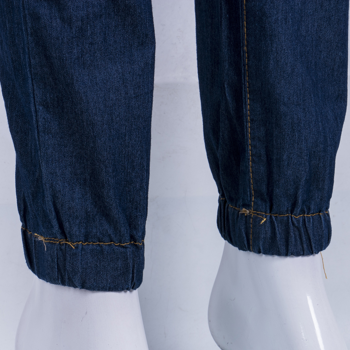 Puloru New Fashion Women Denim Skinny Cut Pencil Pants High Waist Stretch Jeans Trousers Slim drawstring bloomers jeans - image 4 of 5