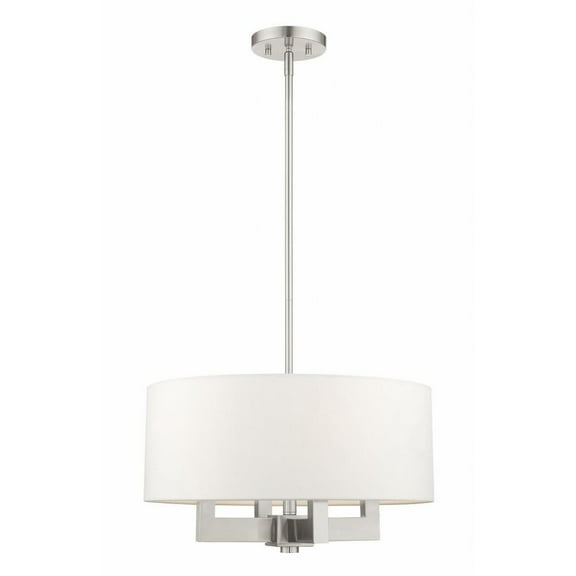 Transitional Four Light Chandelier-Brushed Nickel Finish Bailey Street Home 218-Bel-4188534