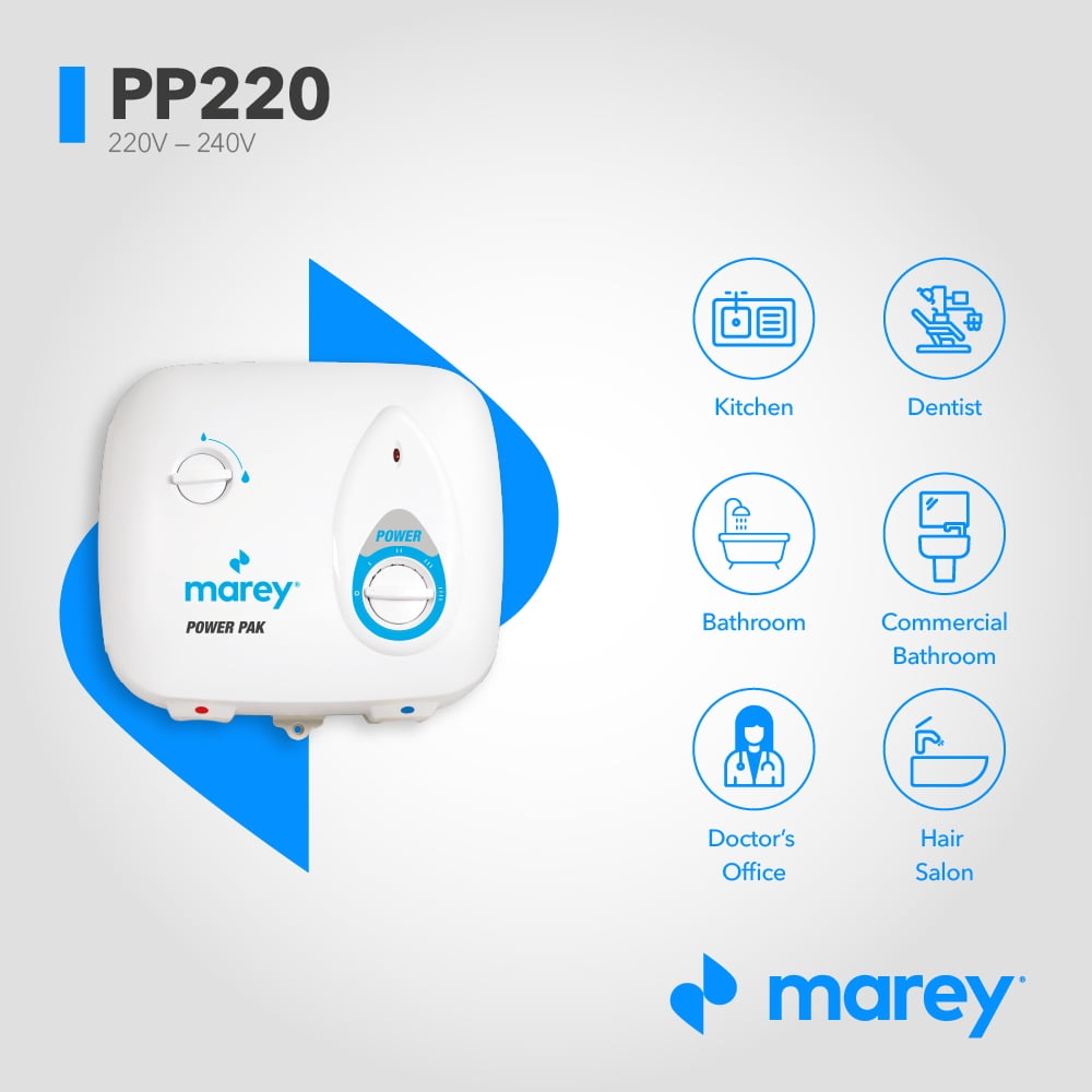 Marey Power Pak 2.0 GPM 220v Electric Tankless Water Heater (CALLPLUS), White – 10.2″ Height x 11.1″ Width x 4.8″ Length – 7lb Sansujyuku sansujyuku.com