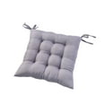 thumbnail image 2 of Matsuzay Poliéster Fijado A Silla Cojín Silla - Estabilidad Y Antideslizante Comedor Jardín Oficina Asiento Gris 40x40 Type3 NO3, 2 of 6