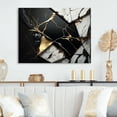 thumbnail image 2 of Designart Abstract Geode Gold IV Canvas Wall Art, 2 of 5
