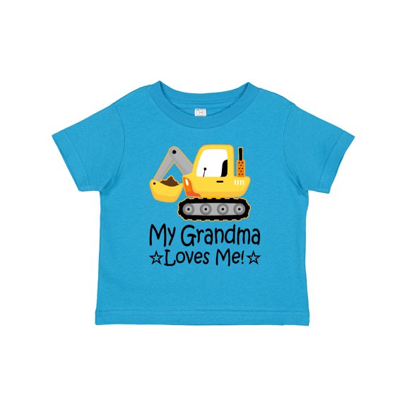 Inktastic My Grandma Loves Me Grandson Truck Boys Toddler T-Shirt