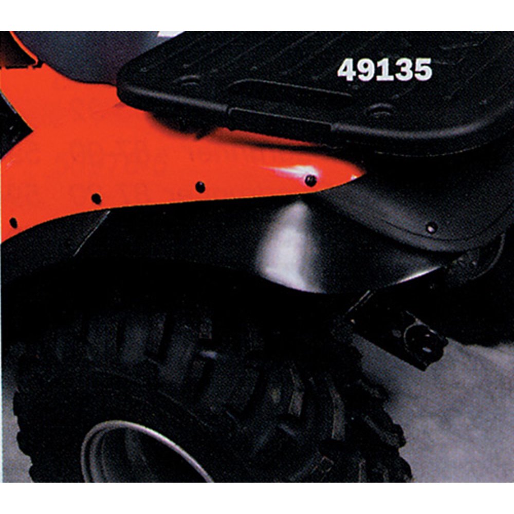 MAIER 491350 Rear Mud Flap Extensions Kawasaki Atv Black