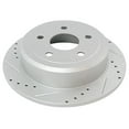 thumbnail image 3 of Geelife Performance Drilled Slotted Rotor & Posi Ceramic Brake Pad Rear Kit, 3 of 9