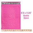 thumbnail image 5 of 30 Assorted, 4x8, 6x10, 8x12 Inch Colored Bubble Mailers, All 3 Sizes, Self Sealing Padded Envelopes with Kiss Stickers (Hot Pink), 5 of 8