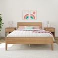 thumbnail image 2 of Max & Lily Queen Bed Frame, Solid Wood Classic Platform Bed with Panel Headboard for Kids, 2 of 10