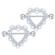 thumbnail image 1 of de pezón de acero inoxidable,barra de escudo, de ,Joyería piercing del cuerpo,Suministros para perforaciones corporales,Piercing en el Sunnimix  Anillo de pezón de acero inoxidable, 1 of 5