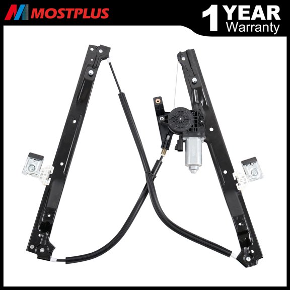 MOSTPLUS Left Side Front Window Regulator w/Motor for Chevy Trailblazer GMC Envoy 741-690