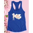 thumbnail image 3 of Super Hero Super Mom Racerback Tank Women -Image by Shutterstock, Female Large, 3 of 4