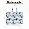 thumbnail image 3 of Kdxio Playful Penguins and Snowmen File Tote Document Bag Business Briefcase Bag Document Organizer Tote Briefcase for Letter A4 Files Business Teacher Office Bag, 3 of 8