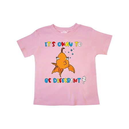 

Inktastic Autism Awareness It s Okay to be Different! Silly Fish Gift Toddler Boy or Toddler Girl T-Shirt